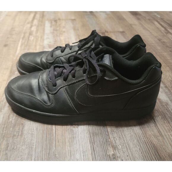 Nike Ebernon Low Mens Size 13 Black Leather AQ1775-003 - Picture 2 of 6